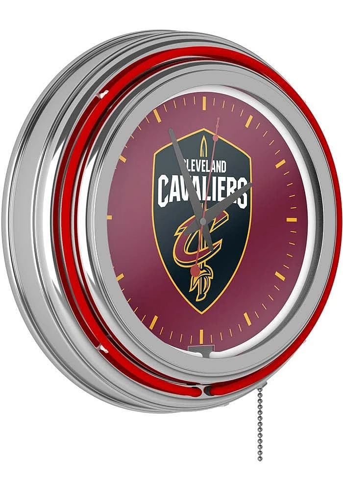 Cleveland Cavaliers Logo Retro Neon Wall Clock