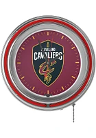 Cleveland Cavaliers Logo Retro Neon Wall Clock