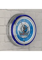 Dallas Mavericks Retro Neon Wall Clock