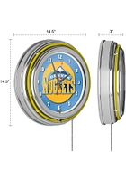 Denver Nuggets Retro Neon Wall Clock