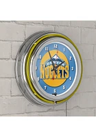Denver Nuggets Retro Neon Wall Clock