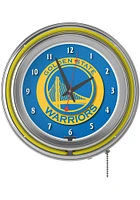 Golden State Warriors Logo Retro Neon Wall Clock