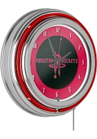 Houston Rockets Retro Neon Wall Clock