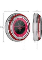 Houston Rockets Retro Neon Wall Clock