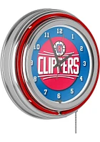 Los Angeles Clippers Retro Neon Wall Clock