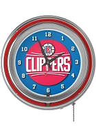 Los Angeles Clippers Retro Neon Wall Clock