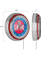 Los Angeles Clippers Retro Neon Wall Clock