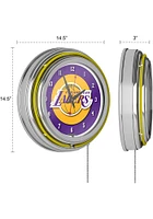 Los Angeles Lakers Logo Retro Neon Wall Clock