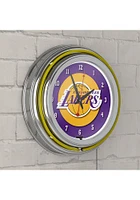 Los Angeles Lakers Logo Retro Neon Wall Clock