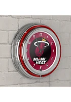 Miami Heat Retro Neon Wall Clock