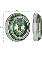Milwaukee Bucks Retro Neon Wall Clock