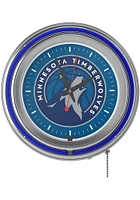 Minnesota Timberwolves Retro Neon Wall Clock
