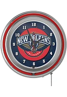 New Orleans Pelicans Retro Neon Wall Clock