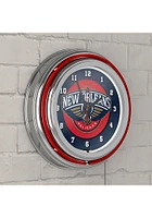 New Orleans Pelicans Retro Neon Wall Clock