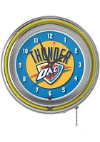 Oklahoma City Thunder Retro Neon Wall Clock