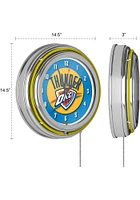 Oklahoma City Thunder Retro Neon Wall Clock