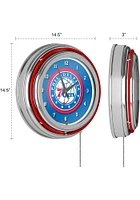 Philadelphia 76ers Retro Neon Wall Clock