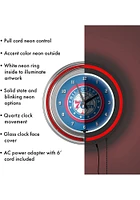 Philadelphia 76ers Retro Neon Wall Clock