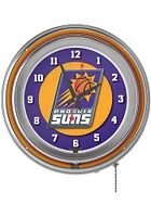 Phoenix Suns Logo Retro Neon Wall Clock