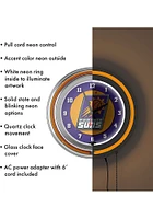 Phoenix Suns Logo Retro Neon Wall Clock