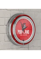 Portland Trail Blazers Retro Neon Wall Clock