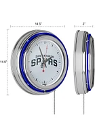 San Antonio Spurs Retro Neon Wall Clock