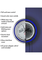 San Antonio Spurs Retro Neon Wall Clock