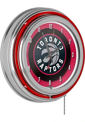 Toronto Raptors Retro Neon Wall Clock