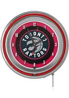 Toronto Raptors Retro Neon Wall Clock