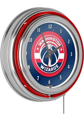 Washington Wizards Retro Neon Wall Clock