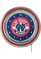 Washington Wizards Retro Neon Wall Clock