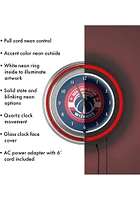 Washington Wizards Retro Neon Wall Clock