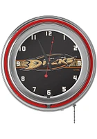 Anaheim Ducks Retro Neon Wall Clock