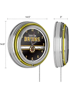 Boston Bruins Logo Retro Neon Wall Clock