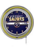 Buffalo Sabres Retro Neon Wall Clock