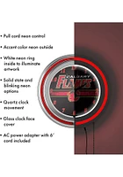 Calgary Flames Retro Neon Wall Clock
