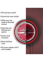 Carolina Hurricanes Retro Neon Wall Clock