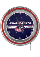 Columbus Blue Jackets Retro Neon Wall Clock