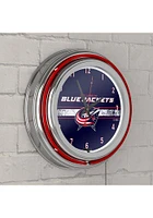 Columbus Blue Jackets Retro Neon Wall Clock