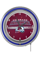 Colorado Avalanche Retro Neon Wall Clock