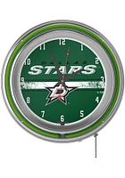 Dallas Stars Retro Neon Wall Clock