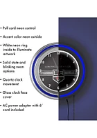 Los Angeles Kings Retro Neon Wall Clock