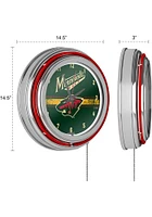 Minnesota Wild Retro Neon Wall Clock