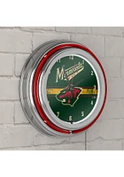 Minnesota Wild Retro Neon Wall Clock