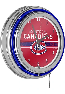Montreal Canadiens Retro Neon Wall Clock
