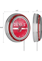New Jersey Devils Retro Neon Wall Clock
