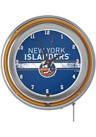 New York Islanders Retro Neon Wall Clock