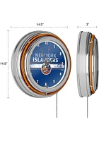 New York Islanders Retro Neon Wall Clock