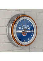 New York Islanders Retro Neon Wall Clock