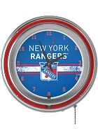 New York Rangers Retro Neon Wall Clock